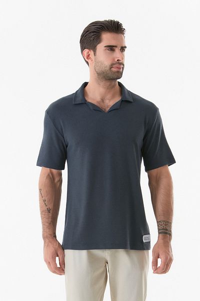 Fulla Moda Μπλουζάκι Polo Neck - Απλό σχέδιο