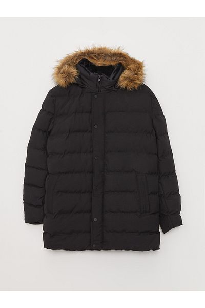 LC Waikiki Ανδρικό παλτό με κουκούλα Standard Fit
