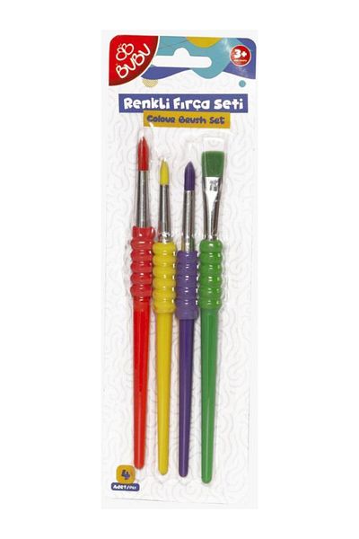 Bubu Soft Touch 4-Piece Vibrant Colors Brush Set - Fr0006