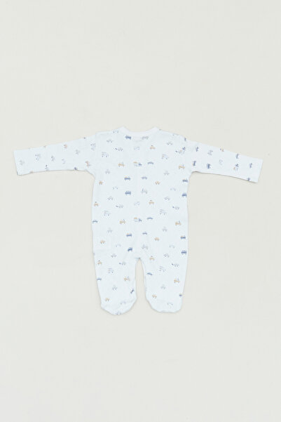 Fulla Moda Boy's Jumpsuit - Printed and Snap-On