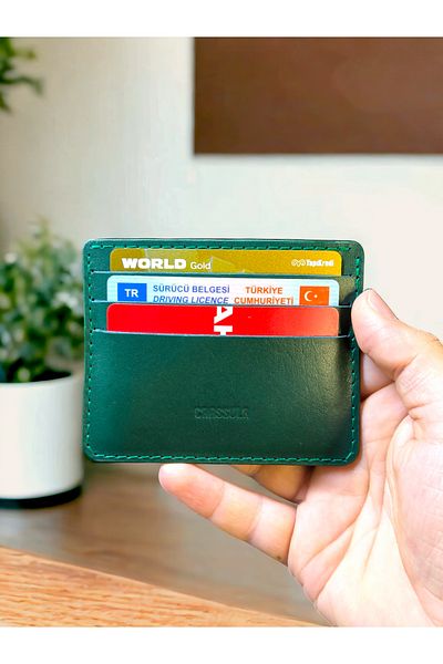 CRASSULA PREMIUM LEATHER Genuine Leather Slim Card Holder