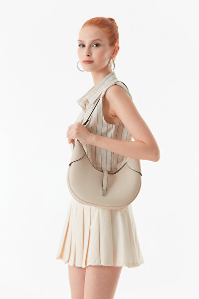 Fulla Moda Faux Leather Zipper Bag