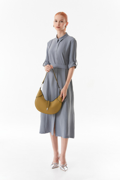 Fulla Moda Faux Leather Zipper Bag