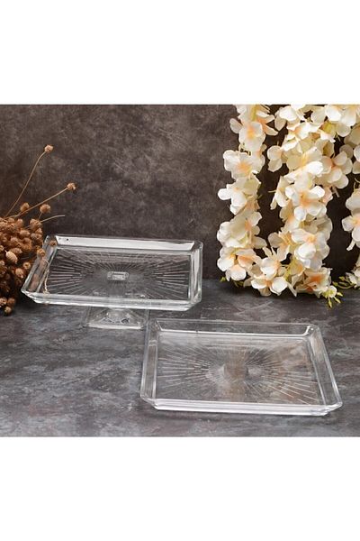 Paşabahçe Madlen Serving Plates With And Without Foot