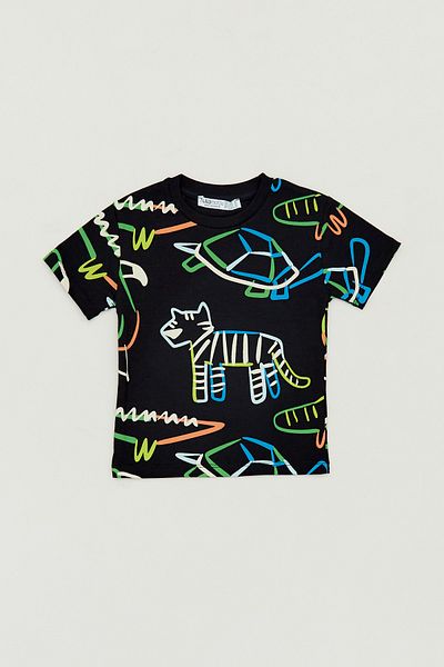 Fulla Moda Boy - Crew Neck and Printed T-Shirt