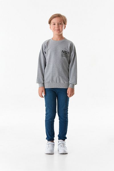 Fulla Moda Boy - Crew Neck Text Printed Sweatshirt