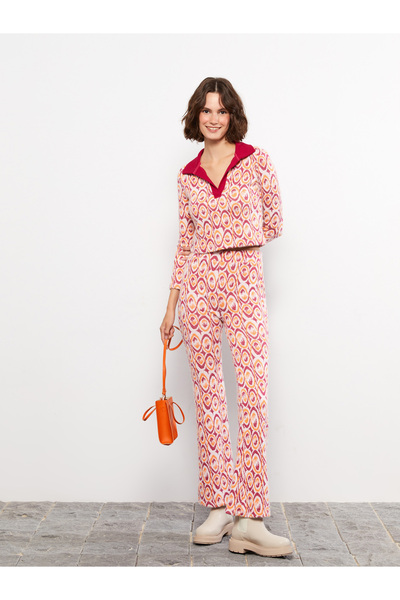 LC Waikiki Standard Fit Patterned Women's Knitwear Pants