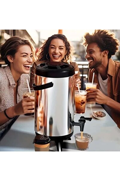 ÇEÇEN HOME Yalıtımlı Termos -8 Litre Sıcak veya Soğuk  Kahve & Çay İçin  - Ev...