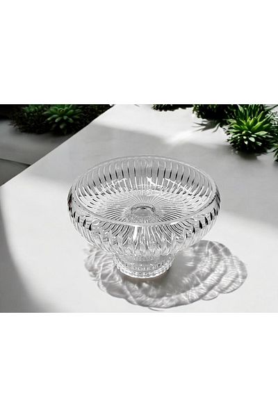 PAŞABAHÇE CAM Crystal Cut Standing Presentation Holder 28 cm