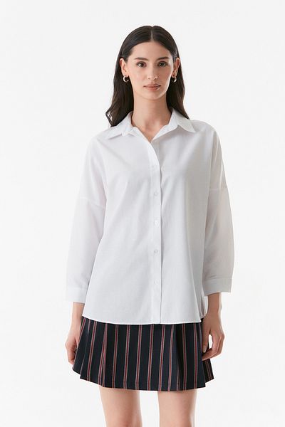 Fulla Moda Πουκάμισο Oversize Cut Basic
