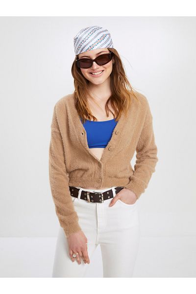 LC Waikiki V-Neck Women's Knitwear Cardigan