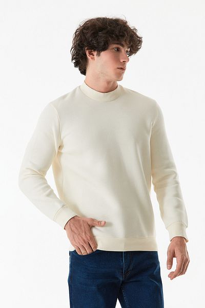 Fulla Moda Φούτερ Crew Neck Basic