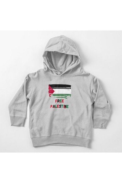 Pink Sky Φούτερ με στάμπα Palestine Unisex Oversize