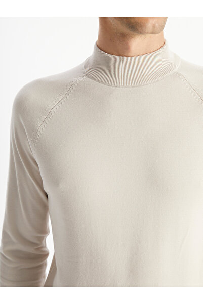 LC Waikiki Ανδρικό πλεκτό πουλόβερ με μακρυμάνικο μισό ζιβάγκο - W40191Z8