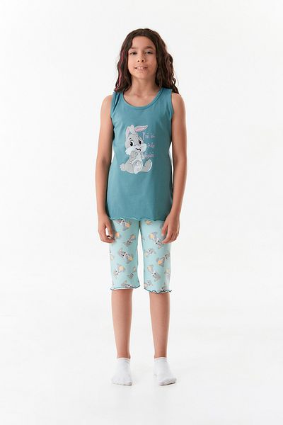 Fulla Moda Set de pijamale cu imprimeu iepure pentru fete
