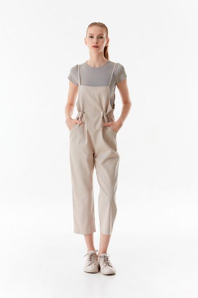 Fulla Moda Casual Jumpsuit - Rope Strap and Pocket