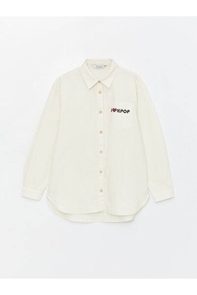 LC Waikiki Dívčí košile K-Pop s dlouhým rukávem