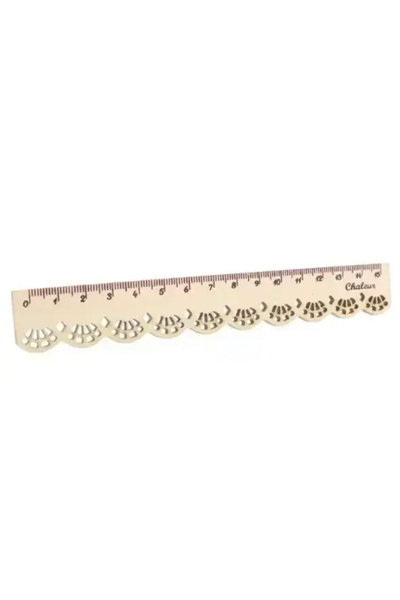 BGA 15cm Wooden Decorative Ruler