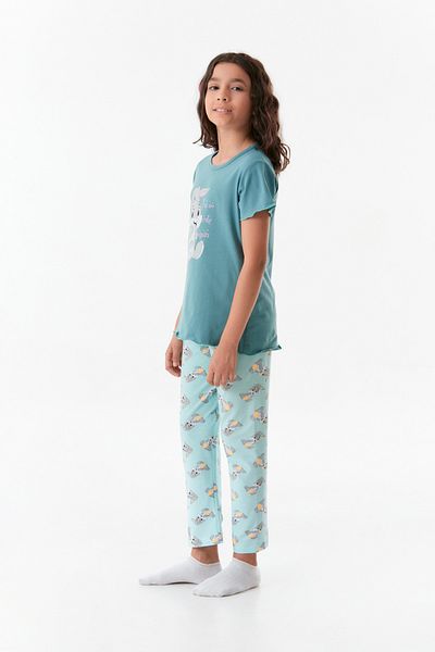 Fulla Moda Set de pijamale cu imprimeu iepure pentru fete