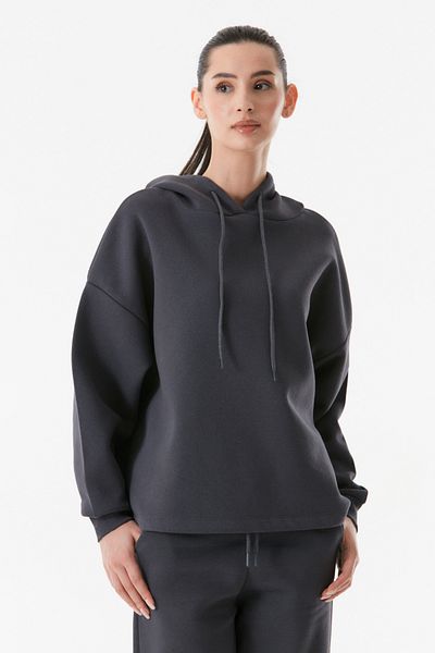 Fulla Moda Βασική φούτερ με κουκούλα με πώμα μέσης
