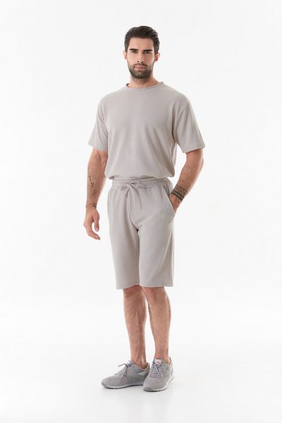 Fulla Moda Ribbed and Rubber Waist Shorts