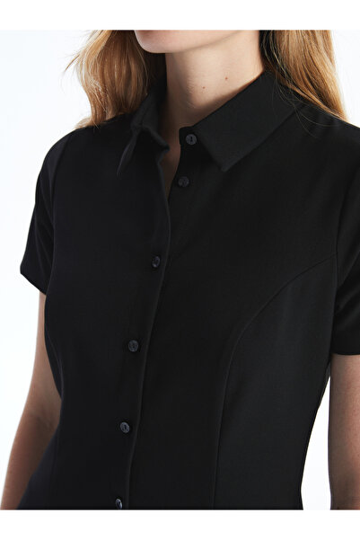 LC Waikiki Plain Short Sleeve Women's Shirt Dress