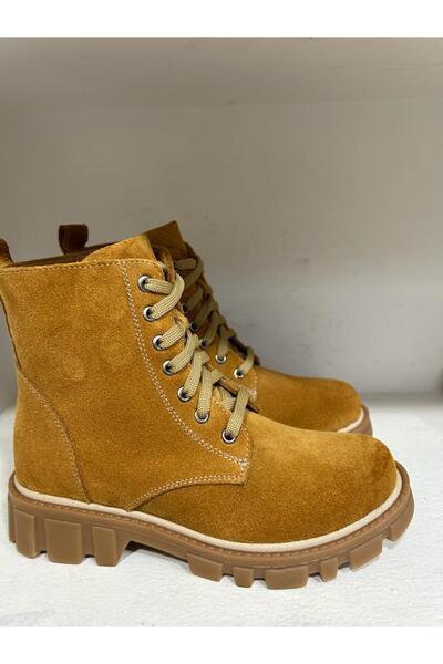 Bağcı ÇOCUK HAKİKİ DERİ SÜET BOT TABA