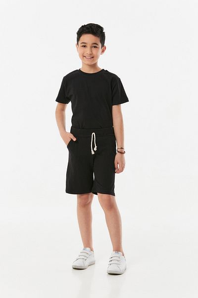 Fulla Moda طقم شورت للجنسين برباط على الخصر