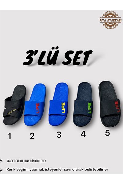 Sonimix Navy Blue Men's Slippers - Massage Sole, For Bathroom-Balcony-Beach