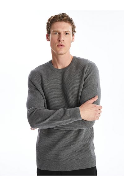 LC Waikiki Crew Neck Long Sleeve Men's Knitwear Sweater