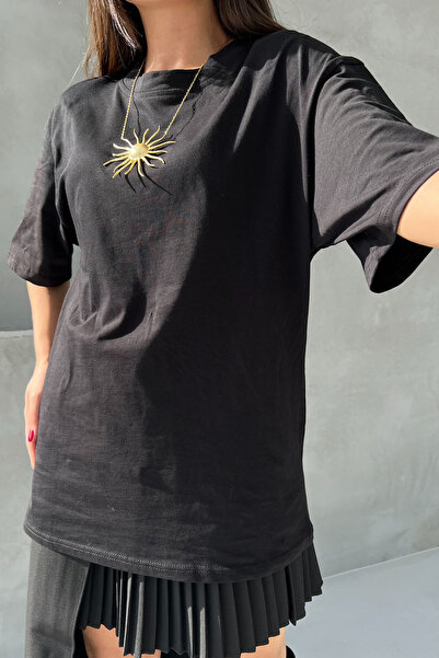 Seda Yalçın Atelier Μαύρο μπλουζάκι με λαιμόκοψη Basic