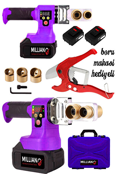 Millian Çift Akülü 320 Derece Profesyonel PPRC Plastik Boru Kaynak Makinesi +...