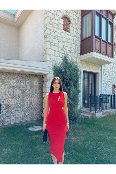 Sindimoda Evrim Asimetrik Tasarım Elbise 582120