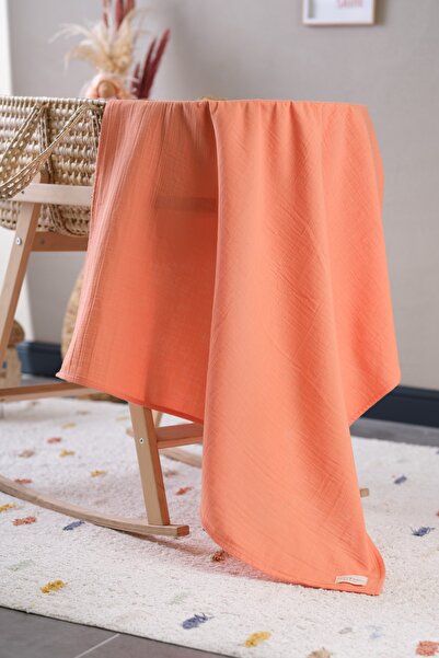 Bondberro بطانية موسلين قطن 100% طبقتين - بطانية معتمدة من Oeko-teks، 100x85 سم