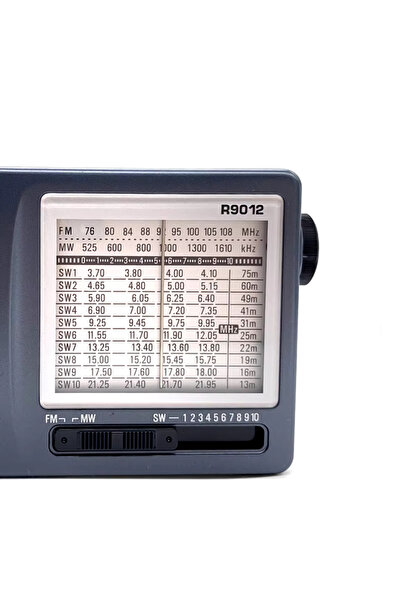 L'eDoren TECSUN R-9012 Taşınabilir Analog Radyo Kısa Dalga FM Stereo Alıcı FM/MW/SW 12 Bantlı Dünya Radyosu