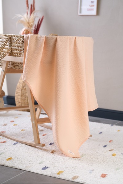 Bondberro 2 Layer 100% Cotton Muslin Blanket - Oeko-Teks Certified, 100X90 cm