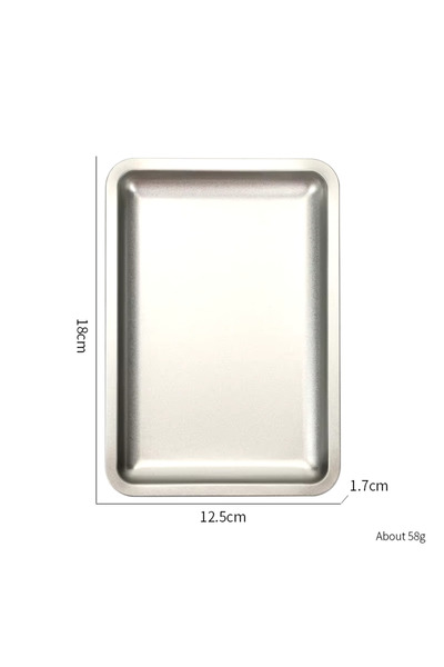 Venalisa Çelik Sterilizasyon Tepsisi Tırnak Freze Uç Pens Gri Dikdörtgen