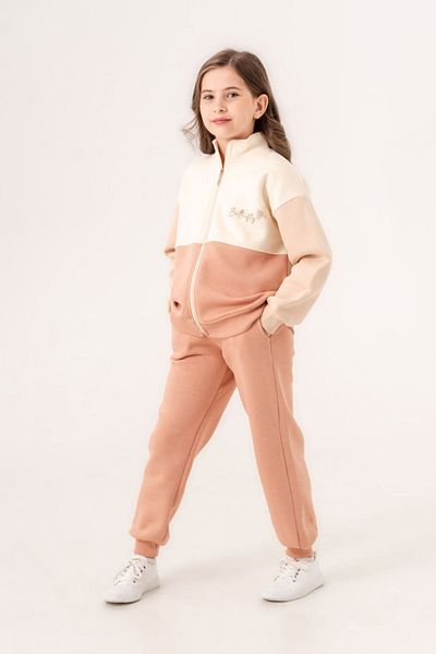 HAUSEkids طقم كارديجان على شكل فراشة للفتيات بعمر 6-9 سنوات - بلاط مفتوح