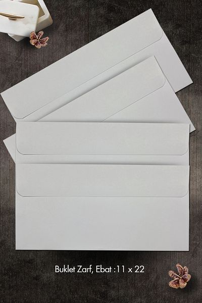 Cem Davetiye 11X22 Boucle Envelope - 1St Dough 110 G. Invitation Envelope (1000 Pieces)