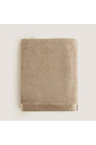 Chakra Floss Banyo Havlusu 85x150 cm Koyu Bej