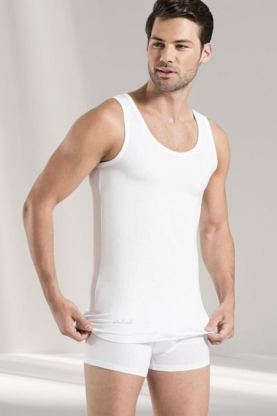 Pierre Cardin Men's White Modal Athlete and Boxer Set