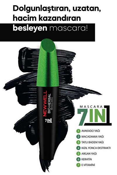 New Well Bitkisel Maskara - Bio-Herbal Bitkisel Mascara 7 in 1 8680923313184