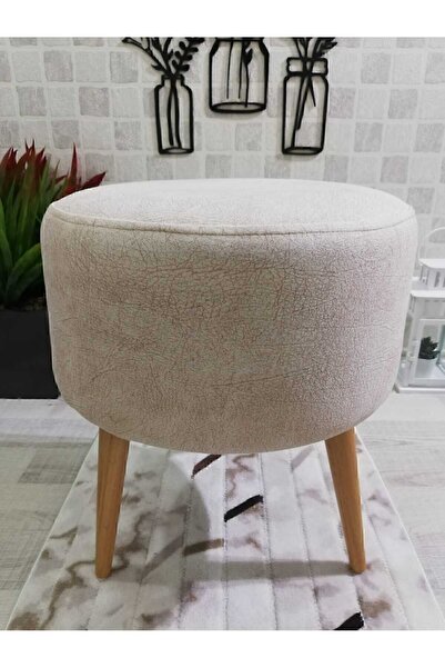 PufyHome Yüksek Ayaklı Dekoratif Puf