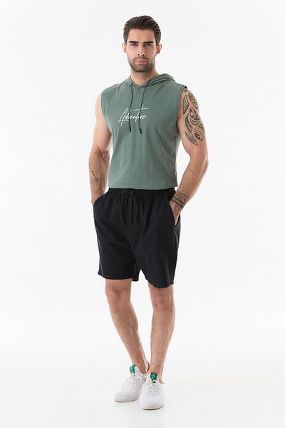 Fulla Moda Waist Laced Parachute Fabric Shorts
