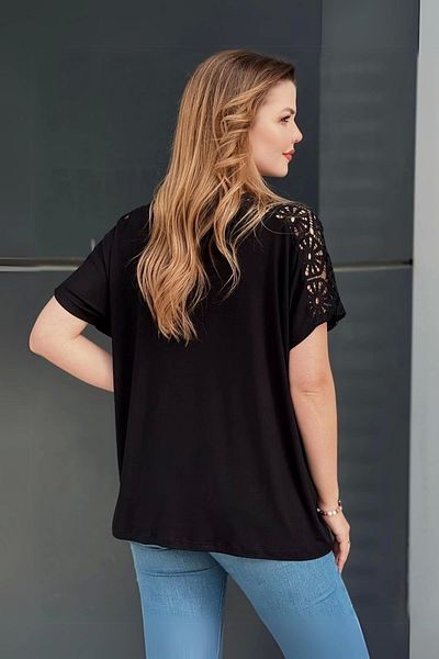 aytemas Shoulder Patterned Pocketed Blouse