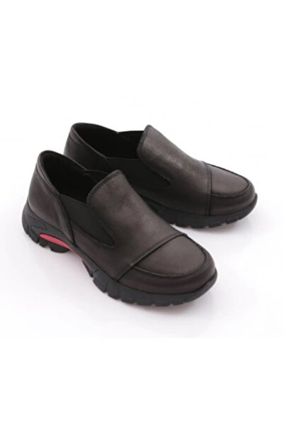 Mammamia D24KA-3625 Hakiki Deri KAymaz Taban Günlük Ortopedik Spor Tarz Ayakkabı