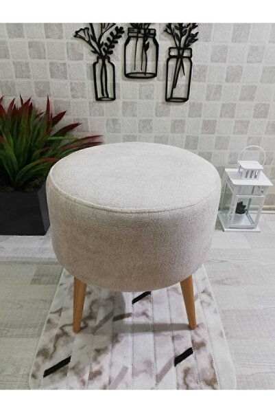 PufyHome Yüksek Ayaklı Dekoratif Puf