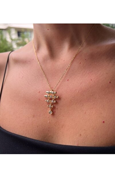 gaila design Steel Gold Yellow Model Necklace