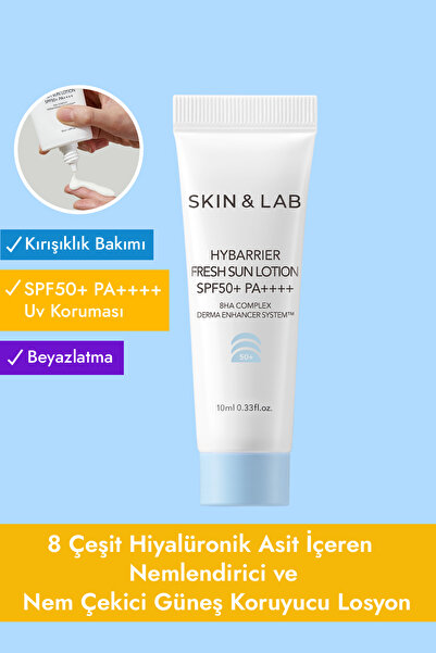 Skin&Lab Hybarrier Fresh Sun Lotion Spf 50+ Pa++++ - Hiyalüronik Asit Içeren Güneş Koruyucu 10ml