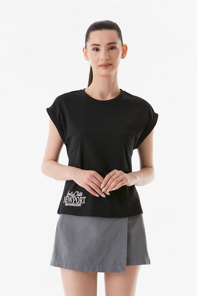 Fulla Moda Crew Neck Printed T-Shirt